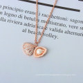 925 Collier de perle en or rose en argent sterling